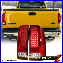 97-03 Ford F150 RED/CLEAR LED Brake Signal Tail Light Lamps Left+Right Assembly