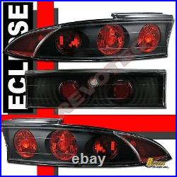 97 98 99 Mitsubishi Eclipse Halo Projector Headlights G2 & Tail Lights Black