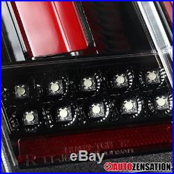 99-04 Ford Mustang Slick Black Clear Lens Sequential Signal LED Tail Lights