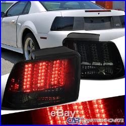 99-04 Ford Mustang Smoke Sequential LED Style Tail Lights Rear Brake Lamp LH+RH
