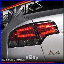 AUDI A4 S4 RS4 S-Line B7 05-08 Sedan Smoked Red LED Tail Lights LED Indicators