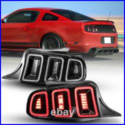 AUTOWIKI Sequential LED Tail Lights For 2010-2014 Ford Mustang Rear Brake Lamps