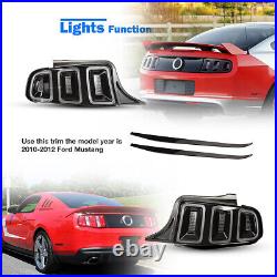 AUTOWIKI Sequential LED Tail Lights For 2010-2014 Ford Mustang Rear Brake Lamps