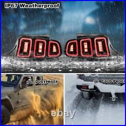 AUTOWIKI Sequential LED Tail Lights For 2010-2014 Ford Mustang Rear Brake Lamps