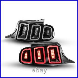 AUTOWIKI Sequential LED Tail Lights For 2010-2014 Ford Mustang Rear Brake Lamps