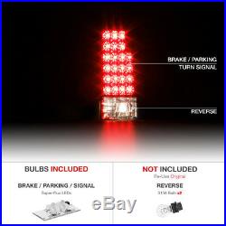 All Smoke LED Tail Brake Lamp Headlight For 94-98 Chevy Tahoe Silverado Suburban