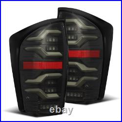 Alpha Black Sequential LED Tail Lights Lamps Luxx for 2016-2023 Toyota Tacoma