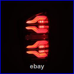 Alpha Black Sequential LED Tail Lights Lamps Luxx for 2016-2023 Toyota Tacoma