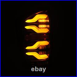 Alpha Black Sequential LED Tail Lights Lamps Luxx for 2016-2023 Toyota Tacoma