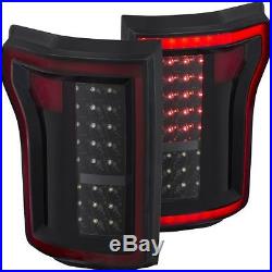 Anzo 311261 Tail Lights LED Black Set of 2 for 2015-2016 Ford F-150