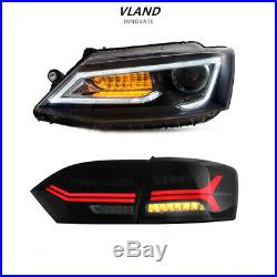 Audi Style LED Headlights& Tail Lights For VOLKSWAGEN VW Jetta Sagitar 2011-2014