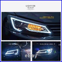 Audi Style LED Headlights& Tail Lights For VOLKSWAGEN VW Jetta Sagitar 2011-2014