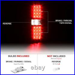 BLACK OUT 2009-2014 Ford F150 LED SMD Rear Brake Tail Lights Lamps PAIR LH RH