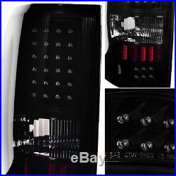 BLACK SMOKED 04-08 Ford F150 F-150 Pickup LED Tail Lights Lamps Left + Right