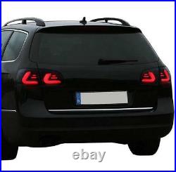 BLACK smoked LED lightbar TAIL rear LIGHTS FOR VW PASSAT 3C B6 Estate 05-10
