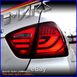 BMW E90 Pre LCI 05-08 Full Red 3D LED Tail Lights 320i 323i 325i 335i 330i 320d