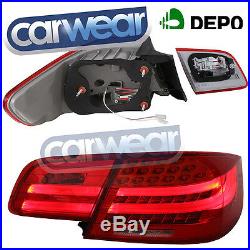 BMW E92 COUPE 06-13 LCI LED CLEAR RED STYLE TAIL LIGHTS M3 320d 325d 330d 335i