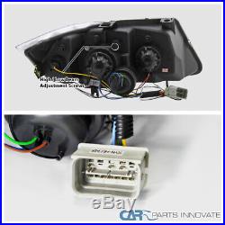 BMW For 06-08 E90 3-Series Black Projector Headlights+LED Tube Tail Brake Lights