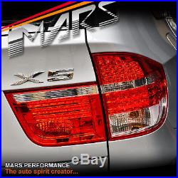 BMW X5 E70 Clear RED LED Tail Lights Pre LCI 07-10 M Sports Taillight