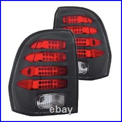 Bermuda Black/Red LED Tail Lights for 2002 2009 Chevy Trailblazer