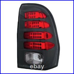 Bermuda Black/Red LED Tail Lights for 2002 2009 Chevy Trailblazer