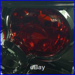 Black 07-12 Caliber Halo Projector Headlight+Smoke LED Tail Lights Lamps Pair