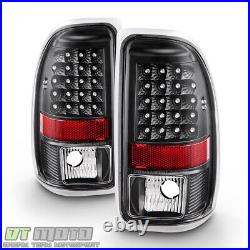Black 1997-2004 Dodge Dakota LED Tail Lights Brake Lamps Replacement Left+Right