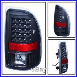 Black 1997-2004 Dodge Dakota LED Tail Lights Brake Lamps Replacement Left+Right