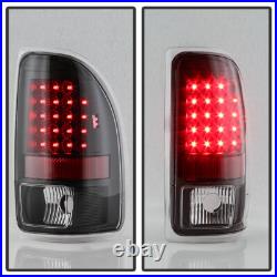Black 1997-2004 Dodge Dakota LED Tail Lights Brake Lamps Replacement Left+Right