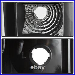 Black 1999-2002 Chevy Silverado 1500 99-06 GMC Sierra LED Tube Tail Lights Lamps