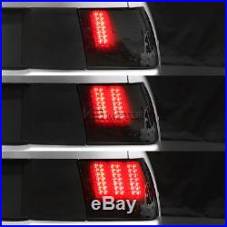Black 1999-2004 Ford Mustang Sequential LED Tail Lights Brake Lamps Left+Right