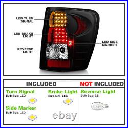 Black 1999-2004 Jeep Grand Cherokee LED Tail Lights Brake Lamps 99-04 Left+Right