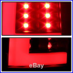 Black 2000-2006 Chevy Suburban Tahoe GMC Yukon LED Bar Tail Lights Brake Lamps