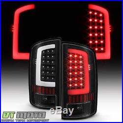 Black 2002-2006 Dodge Ram 1500 03-06 2500 3500 LED Bar Tail Lights Brake Lamps