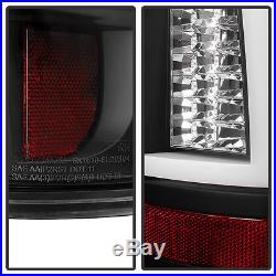 Black 2003-2006 Chevy Silverado 1500 2500HD 3500 LED C Tube Tail Lights Set
