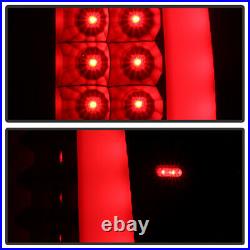 Black 2003-2006 Chevy Silverado 1500 2500 3500 LED Tube Tail Lights Brake Lamps