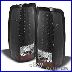 Black 2003-2006 Chevy Silverado LED Tail Lights Lamp Left+Right 03 04 05 06