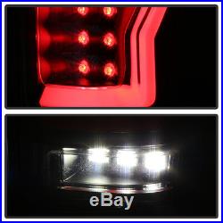 Black 2004-2008 Ford F150 LOBO Full LED Tube Tail Lights Brake Lamps Left+Right