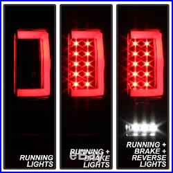 Black 2004-2008 Ford F150 LOBO Full LED Tube Tail Lights Brake Lamps Left+Right