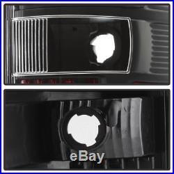 Black 2004-2008 Ford F150 LOBO LED Light Tube Tail Lights Brake Lamps Left+Right
