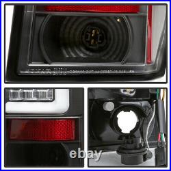 Black 2005-2006 Jeep Grand Cherokee LED Tube Tail Lights Brake Lamps Left+Right