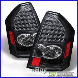 Black 2005-2007 Chrysler 300 LED Tail Lights Brake Lamps Left+Right Aftermaket