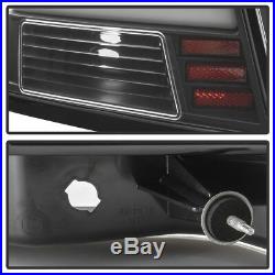 Black 2006-2013 Chevy Impala Dual LED Tube Tail Lights Brake Lamps Left+Right