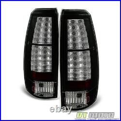 Black 2007-2013 Chevy Avalanche Lumileds LED Tail Lights Brake Lamps Left+Right