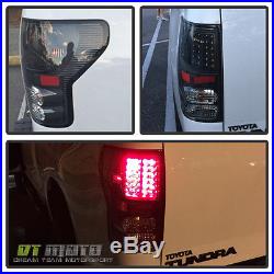 Black 2007-2013 Toyota Tundra Headlights + Led Tail Lamp Lights Left+Right 07-13