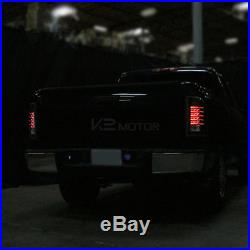 Black 2007-2014 Chevy Silverado 1500 2500 3500 Rear Brake LED Tail Lights