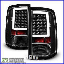 Black 2009-2017 Dodge Ram 1500 10-17 2500 3500 LED Bar Tail Lights Brake Lamps