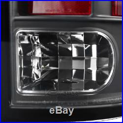 Black 2009-2017 Dodge Ram 1500 2500 3500 LED Tail Lights Brake Lamps Left+Right