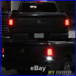 Black 2009-2018 Dodge Ram 1500 10-18 2500 3500 Full LED Tail Lights Brake Lamps