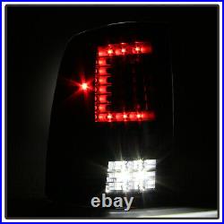 Black 2009-2018 Dodge Ram 1500 10-19 2500 3500 LED C Strip Tail Lights Lamps Set